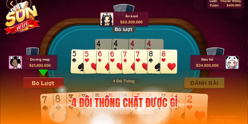 4 Đôi Thông Chặt Được Gì Và Lợi Thế Khi Sở Hữu Tay Bài Mạnh 1 4 doi thong chat duoc gi