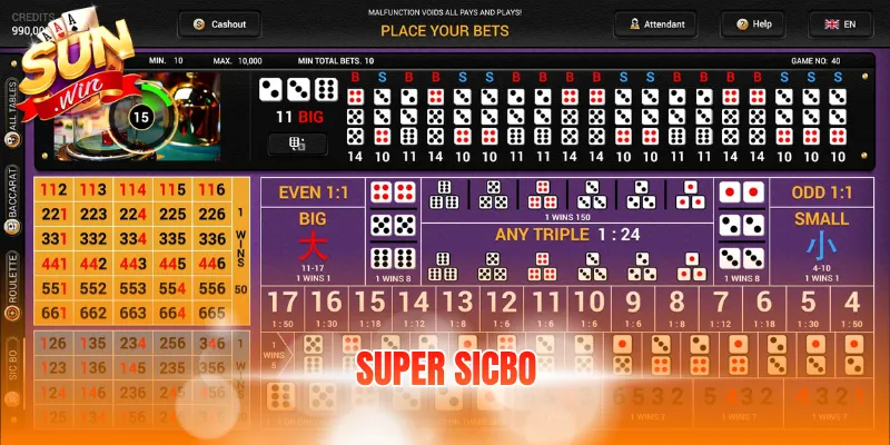 Super Sic Bo – Luật Chơi Và Các Cửa Cược Chi Tiết 1 super sic bo